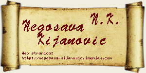 Negosava Kijanović vizit kartica
